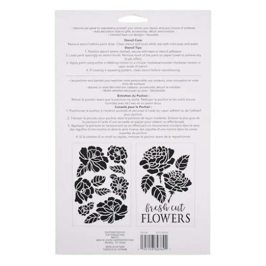 Fresh Cut Flower Plastic Stencils, 7" x 10" by Craft Smart&reg; {5}