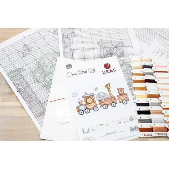 Luca-s Train Journey Counted Cross Stitch Kit {7}