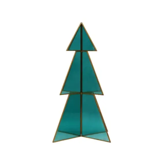 13" Glass Tree Tabletop D&eacute;cor by Ashland&reg; Teal {3}