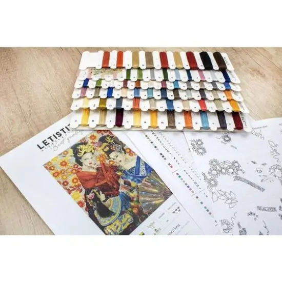 Letistitch Geisha Song Counted Cross Stitch Kit {4}