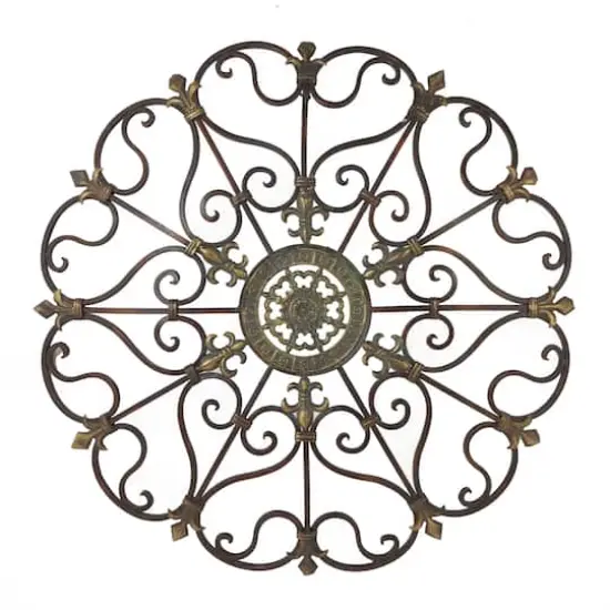 29" Brown Iron Rustic Wall Art {1}