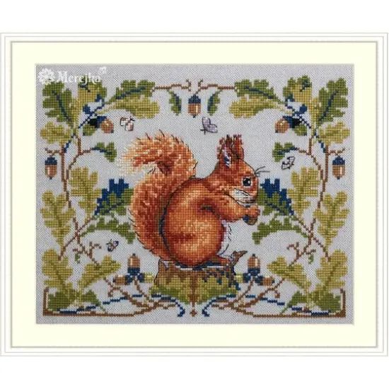 Merejka Squirrel Counted Cross Stitch Kit {1}