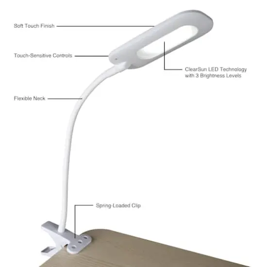 OttLite Flexible Soft Touch LED Clip {10}