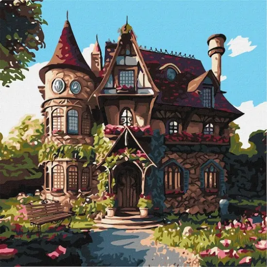 Ideyka The Cozy Palace Painting by Numbers Kit {3}