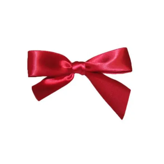 JAM Paper 3.25" Satin Twist Tie Bows, 100ct. Scarlet {1}