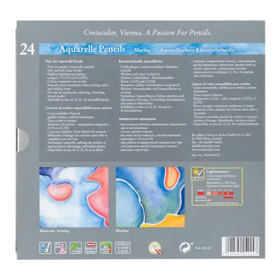 Cretacolor Marino 24 Color Lightfast Watercolor Pencil Set {5}