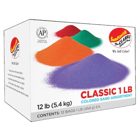 Sandtastik&reg; Classic Colored Sand Assortment 2, 12ct. {3}