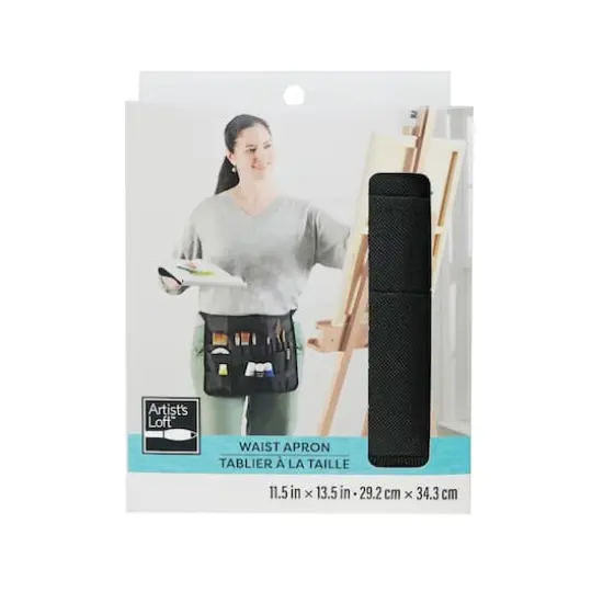 11.5" x 13.5" Black Waist Apron by Artist's Loft&trade; {1}