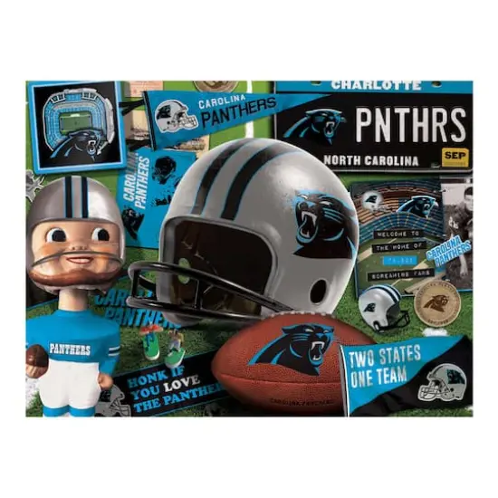 NFL Retro Series 500 Piece Puzzle Carolina Panthers {5}