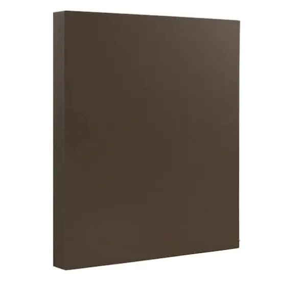 JAM Paper Matte 8.5'' x 11'' 28lb. Paper, 50 Sheets Chocolate Brown {1}