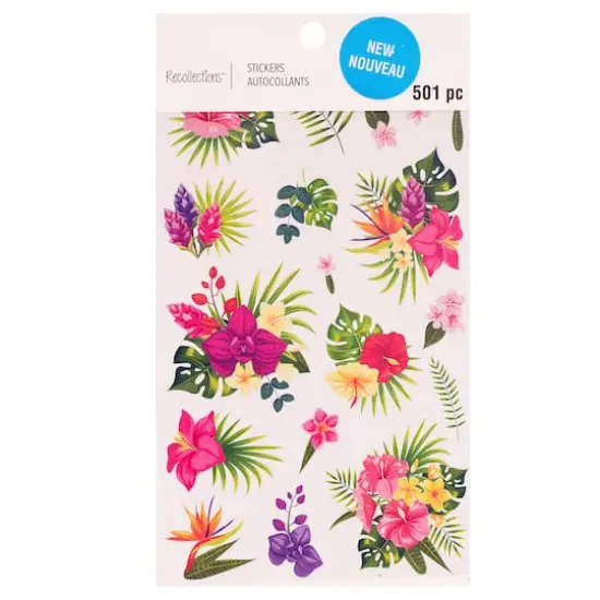 Tropical Flower Stickers by Recollections&trade; {1}
