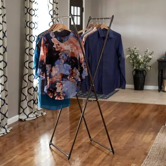 Household Essentials Valet Folding Clothes Rack {3}