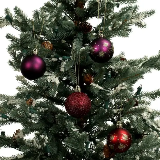5 Pack 2.2" Burgundy Shatterproof Ball Ornaments by Ashland® {4}