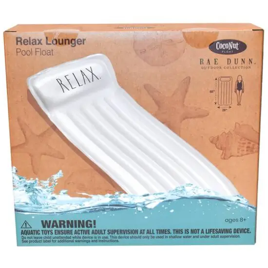 Rae Dunn 6ft. Relax Lounger Pool Float {8}
