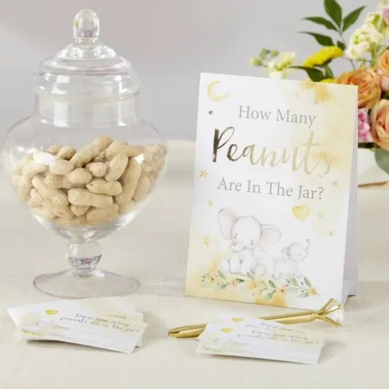 Kate Aspen&reg; Elephant Advice Card & Baby Shower Game Set {10}