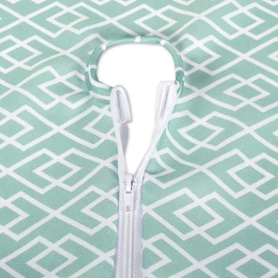 Aqua Diamond Outdoor Table Runner With Zipper 14" x 108" {3}