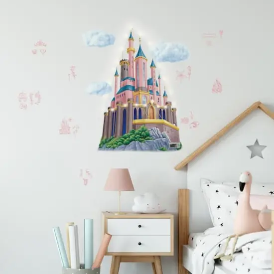 RoomMates Disney&reg; Princess Castle XL Giant Wall Decals with String Lights {3}