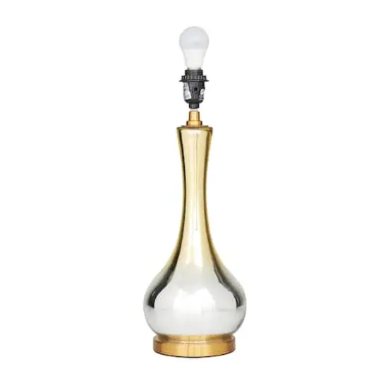 Gold Glass Glam Accent Lamp, 15" x 15" x 27" {4}