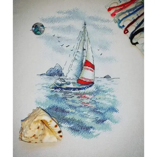 MP Studia Sea Regatta Cross Stitch Kit {4}