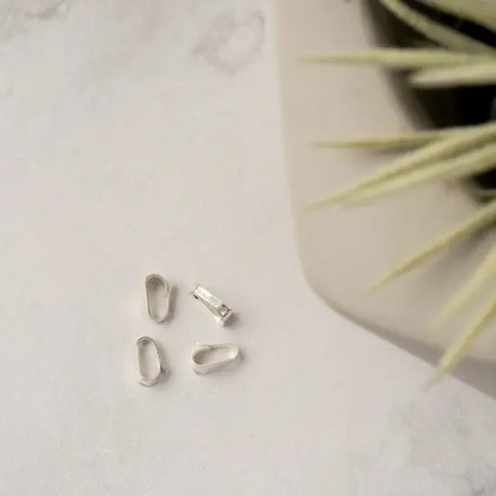 Sterling Silver Small Bail Locket, 4ct. by Bead Landing&trade; {4}