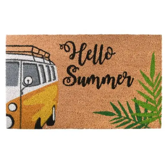Hello Summer Coir Doormat {1}