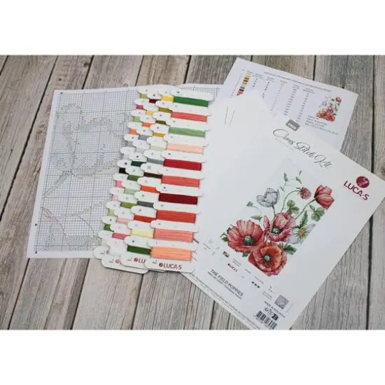 Luca-S The Field Poppies Counted Cross Stitch Kit {9}