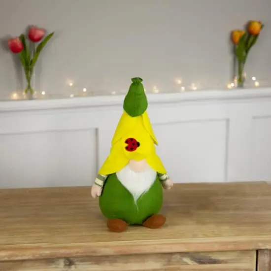 11" Yellow Ladybug Gnome Spring Figure {3}