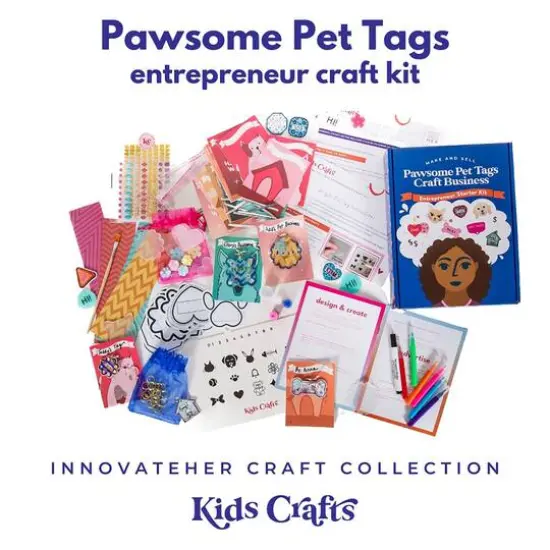 Kids Crafts Make & Sell Pawsome Pet Tags Craft Business {6}