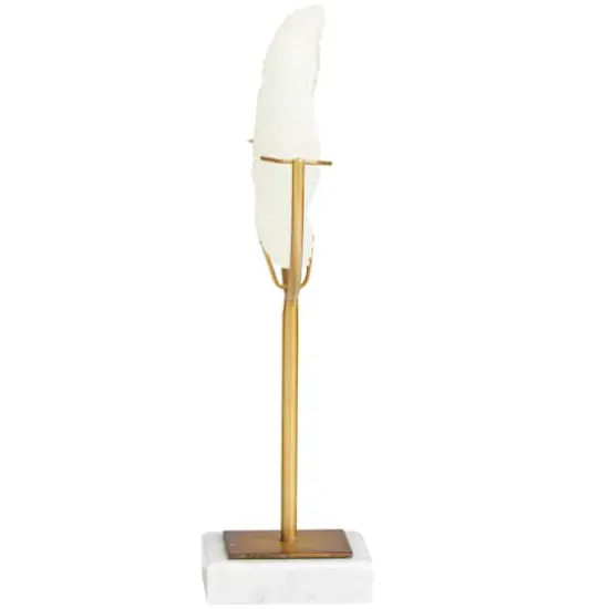 11" Cream Coral Sculpture with Marble Base {3}