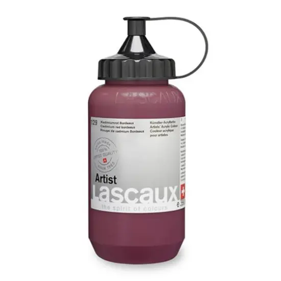 Lascaux Artist Acrylic Paint, 390mL 129 Cadmium Red Bordeau {1}