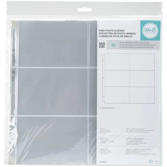 We R Memory Keepers&reg; 12" x 12" Ring Photo Sleeves with 4" x 6" Pockets {3}