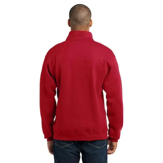 JERZEES&reg; NuBlend&reg; 1/4-Zip Cadet Collar Sweatshirt True Red {6}