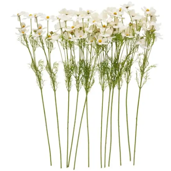 32" White Galsang Artificial Flower Stem, 12ct. {1}