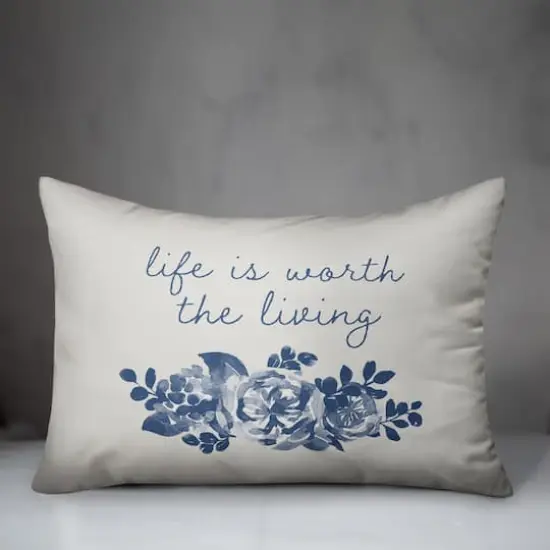 Because He Lives 14" x 20" Throw Pillow {4}
