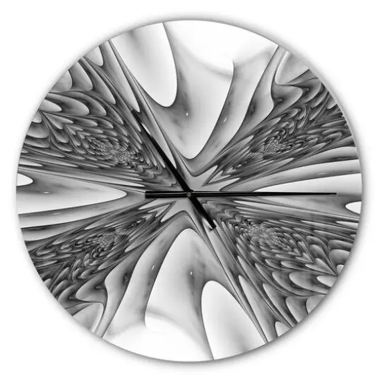 Designart Fractal 3D Magical Depth Wall Clock {1}