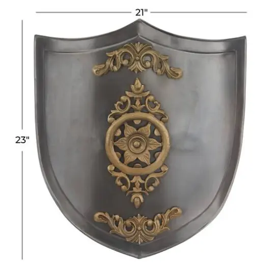 Grey Iron Vintage Wall Decor, 21" x 21" x 4" {7}