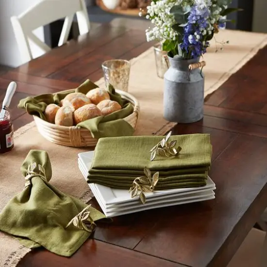 DII&reg; Variegated Napkin Set, 6ct. Olive Green {7}