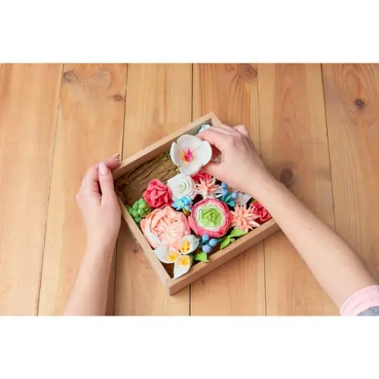 OKTO DIY Wood & Craft Romance Flowers Clay Kit {10}