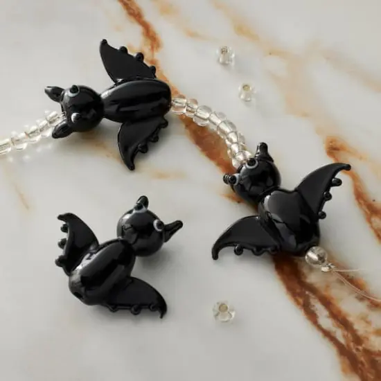 Black Bat Lampwork Glass Bead Mix by Bead Landing&trade; {3}