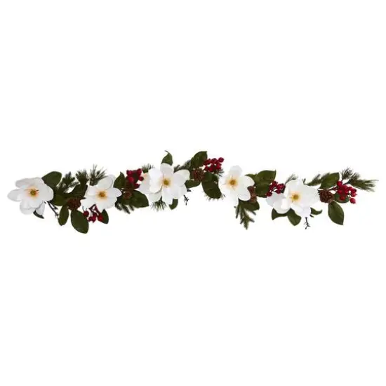 6ft. Magnolia, Pine & Berries Artificial Garland {1}