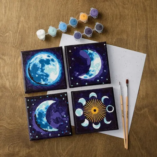 Lunar Phases Paint-by-Number Gallery Mini Kit by Artist's Loft&reg; {1}
