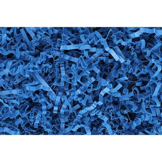 Essentials by Leisure Arts Crinkle Shred Box, 10lb. Royal Blue {1}