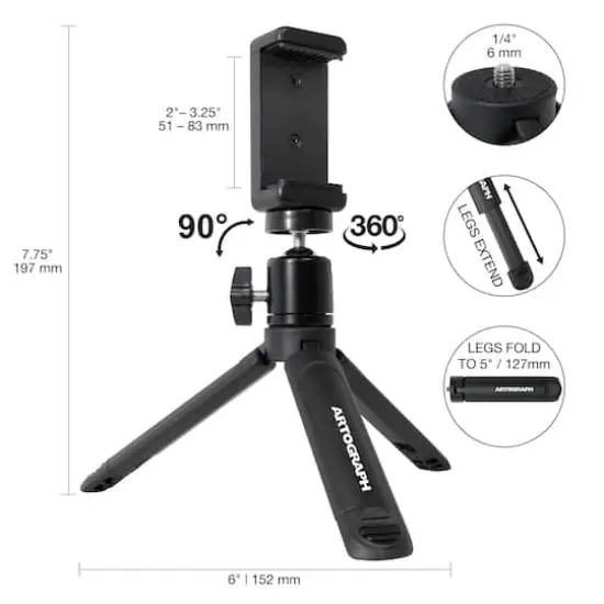 Studio Designs Artograph Mini Tripod Tabletop Stand For Digital Projectors & Cameras {3}