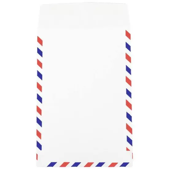 JAM Paper 6" x 9" White Open End Catalog Airmail Envelopes {5}