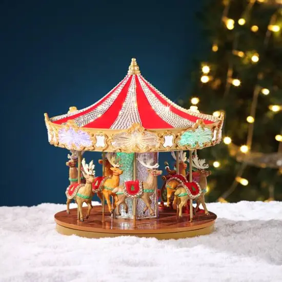 12" Swarovski&reg; LED Holiday Carousel {6}