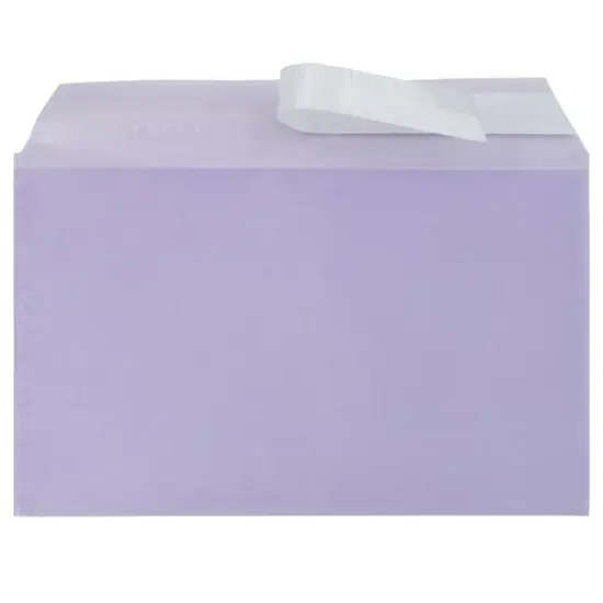 JAM Paper 5.43" X 8.62" Self Adhesive Closure Cello Sleeves, 100ct. Purple {4}