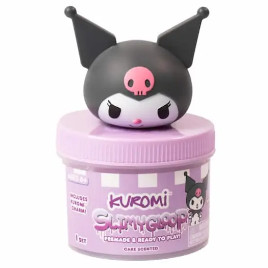 Kuromi&trade; SlimyGloop&reg; 8oz. Purple & White Cake Scented Slime {1}