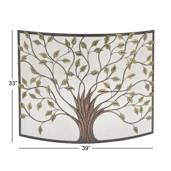 Metal Farmhouse Fireplace Screen {9}