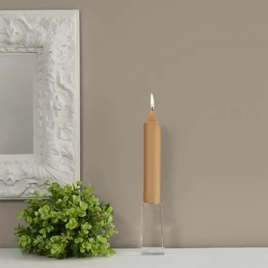 Root Candles 7" Unscented Smooth Collenette Taper Candles, 4ct. Beeswax {5}