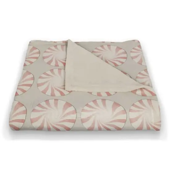 Peppermint Candy 50x60 Coral Fleece Blanket {3}